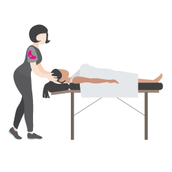 In-home massage illustration